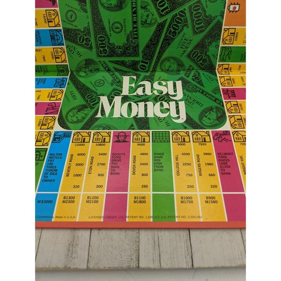 Easy Money 1974 Board Game Replacement Parts Pieces Game Board Red 4620 - Picture 4 of 9